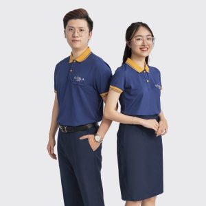 Áo đồng phục Polo CASLA màu trắng