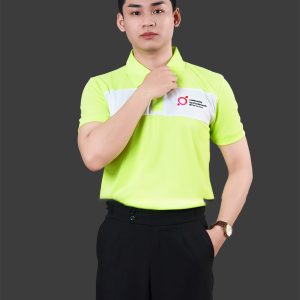 Áo đồng phục công ty màu xanh chuối thanh lịch