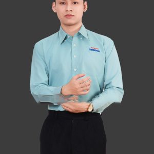 Áo Sơ Mi Đồng Phục Công Sở Dài Tay Màu Xanh Ngọc