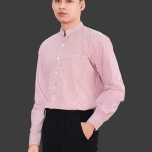 Áo sơ mi đồng phục công sở màu hồng