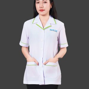 Áo sơ mi đồng phục mà trắng viền xanh NextG Cal