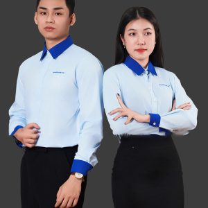 Đồng phục áo sơ mi công sở tay dài Phong Vũ