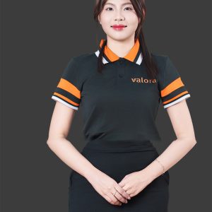 Đồng phục công ty cổ trụ màu đen ATU30016