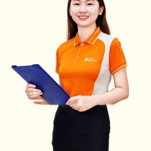 Áo Thun Đồng Phục Nhân Viên Công Ty Màu Cam Phối Trắng