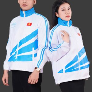 Mẫu Áo Khoác Đồng Phục Công Ty HR-TRACIMECO Màu Trắng