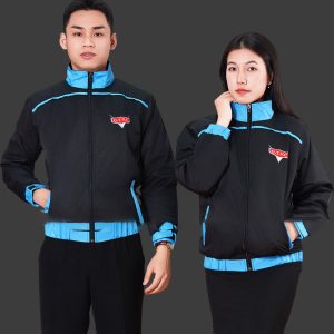 Mẫu Áo Khoác Đồng Phục Công Ty Màu Đen Phối Xanh Dương