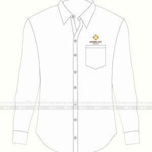 Đồng phục công sở áo sơ mi nữ tay dài màu trắng